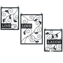 Accent Plus Live Laugh Love Candle Sconce Set