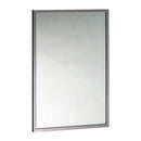 Bobrick 165FX 1836 Channel-Frame Mirror, 18" X 36", 430 Stainless