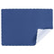 Navy Blue Colored Paper Placemat with Scalloped Edge - 1000/Case Size: 10" x 14" Coasters Tableware