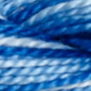 DMC Pearl Cotton Skein Size 5 27.3yd-Variegated Cornflower Blue