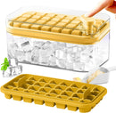One-button Press Type Ice Mold Box Plastics Ice Cube Maker Ice Tray Mold With Storage Box With Lid Bar Kitchen Accessories