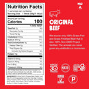 Chomps Original Beef Jerky Snack Sticks, 10-Pack - Grass-Fed & Finished, Keto, Paleo, Whole30, 10G Lean Protein, Gluten-Free, Zero Sugar, Non-GMO