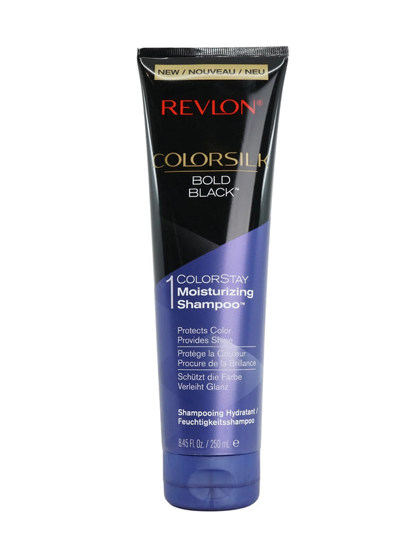 Revlon Colorsilk Moisturizing Shampoo, Bold Black 8.45 oz
