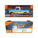1969 Ford F-100 Pickup Truck Light Blue and Cream "Timeless Legends" Series 1/24 Diecast Model Car by Motormax