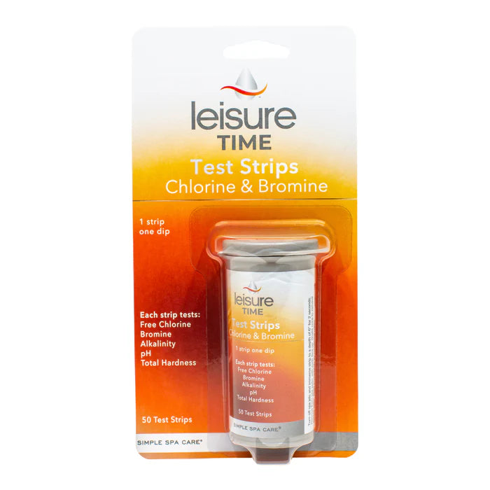 Leisure Time Test Strips Chlorine and Bromine 50 strips