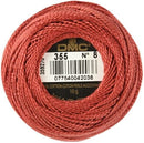 DMC 116 8-355 Pearl Cotton Thread Balls, Dark Terra Cotta, Size 8