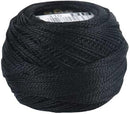 DMC 116 8-310 Pearl Cotton Thread Balls, Black, Size 8