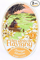 2 Pack Les Anis de Flavigny Orange Blossom Hard Candy 1.75-ounce (50g) Tins