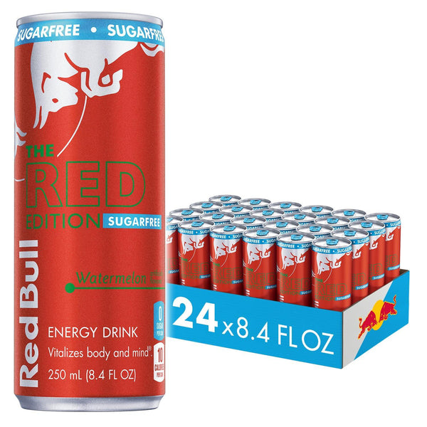 Red Bull Red Edition Energy Drink,  8.4 Fl Oz, Pack of 24 Cans Red Bull