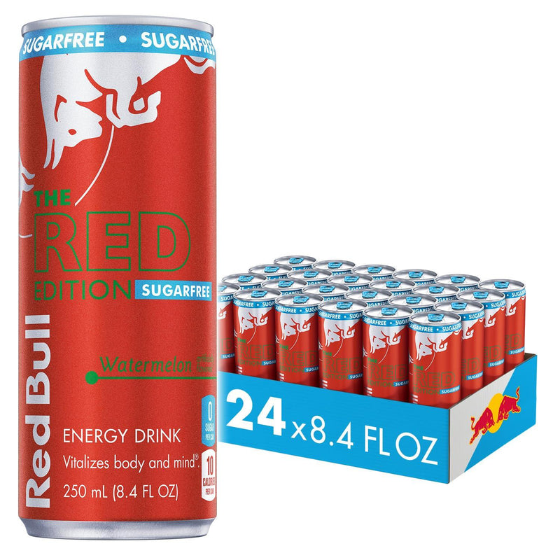 Red Bull Red Edition Energy Drink,  8.4 Fl Oz, Pack of 24 Cans Red Bull