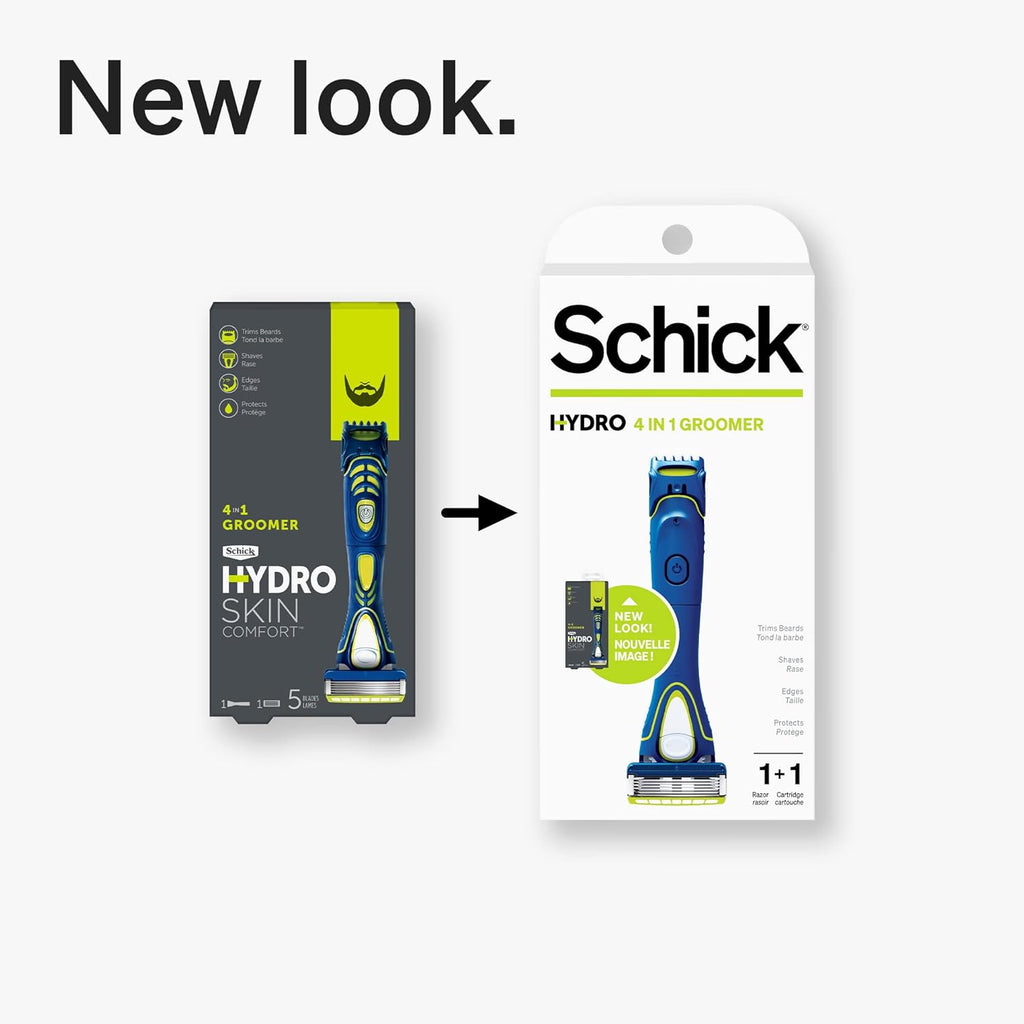 Schick Hydro 5 Men's Styling Razor with Body Groomer and Beard Trimmer ...
