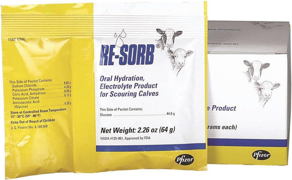 PFIZER ANIMAL HEALTH 8142 Resorb Electrolyte Packet, 64g
