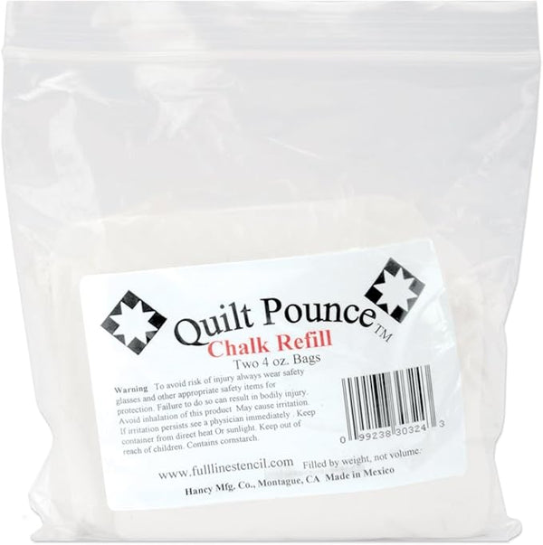 Quilt Pounce Chalk Refill-4 Ounces White