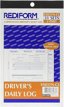 REDIFORM  Driver's Daily Log, 31 Sets/Book (Set of 2)
