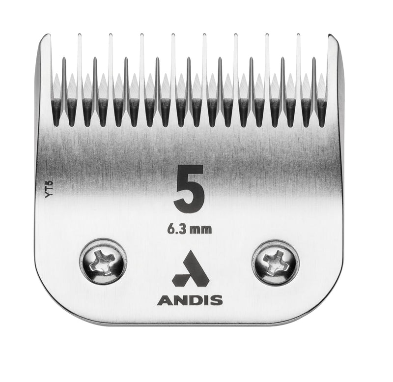 Andis 64075 Ultra Edge Dog Clipper Blade - Constructed Of Carbonized Steel, Exclusive Hardening Process With Long-Lasting Sharp Edges, 1/50-Inch Cut Length - For Larger Animals, Size-30, Chrome