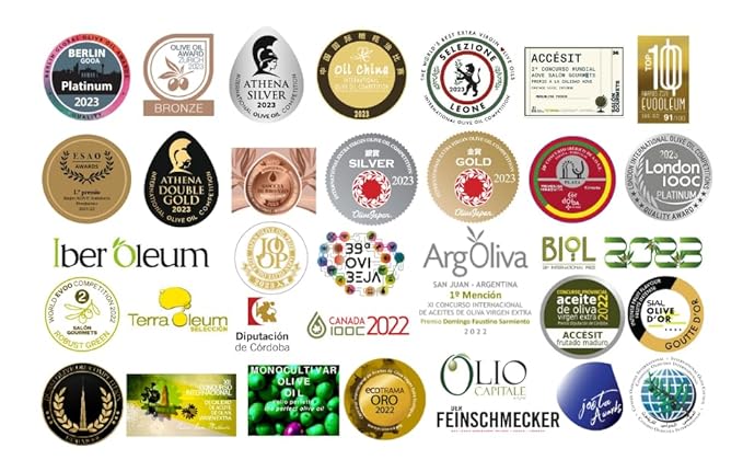 Venta del Barón - Voted The World's Best Olive Oil - Extra Virgin Cold Pressed - High in Polyphenols - 16.9 fl oz (500ml) Bottle