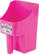 Little Giant® 3‑Quart Plastic Enclosed Feed Scoop (Hot Pink)