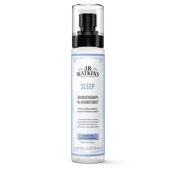 J.R. Watkins Sleep Aromatherapy in-Shower Mist, Natural Monoi & Sandalwood, 4 oz