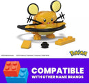 MEGA Pokémon Dedenne Building Toy Kit, Poseable Action Figure (31 Pieces) for Kids