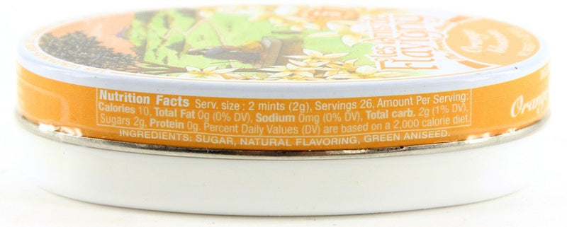 2 Pack Les Anis de Flavigny Orange Blossom Hard Candy 1.75-ounce (50g) Tins