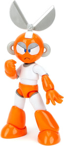 Jada Mega Man 4" Cut Man - 1:12 Scale Action Figure, Wave 2 – Over 15 Points of Articulation, Alternate Hands & Head, Rolling Cutter Accessory