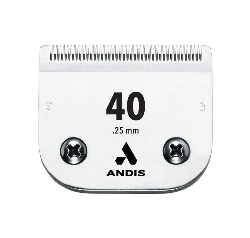 Andis 64075 Ultra Edge Dog Clipper Blade - Constructed Of Carbonized Steel, Exclusive Hardening Process With Long-Lasting Sharp Edges, 1/50-Inch Cut Length - For Larger Animals, Size-30, Chrome