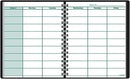 At-A-Glance Teacher Planner, 8-1/4" x 10-7/8", Undated Weekly & Daily Planner, Academic Lesson Plan Book for Family Homeschool Supplies, Agenda with Twin-Wire Binding, Black Leather (8015505)