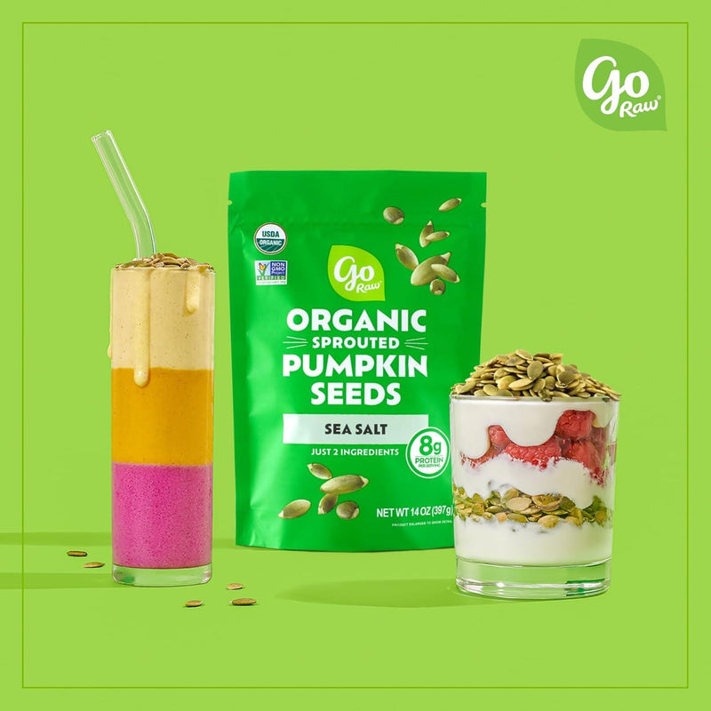 Go Raw Organic Sprouted Pumpkin Seeds, 14 Oz Go Raw Go Raw
