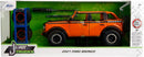 Jada Just Trucks 1:24 2021 Ford Bronco Die-Cast Car & Tire Rack, Toys for Kids and Adults(Orange)