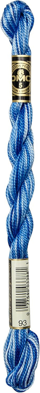 DMC Pearl Cotton Skein Size 5 27.3yd-Variegated Cornflower Blue