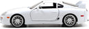 Jada Toys Fast & Furious 1:24 Brian's Toyota Supra Die-cast Car White, toys for kids and adults