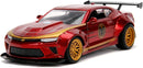 Jada Toys Metals Die-Cast Avengers 2016 Chevy Camaro, 1:32 Scale Die-Cast Vehicle Red, Red and Yellow
