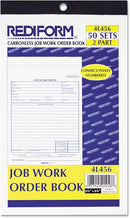 REDIFORM Job Work Order Book, 5 1/2 x 9 1/8, Two Part, 50/Book