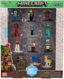 Jada Minecraft Nano Metalfigs Series 17 – Die-Cast Figure 12-Pack – Includes Steve, Alex, Diamond Armor Zombie & More Toys