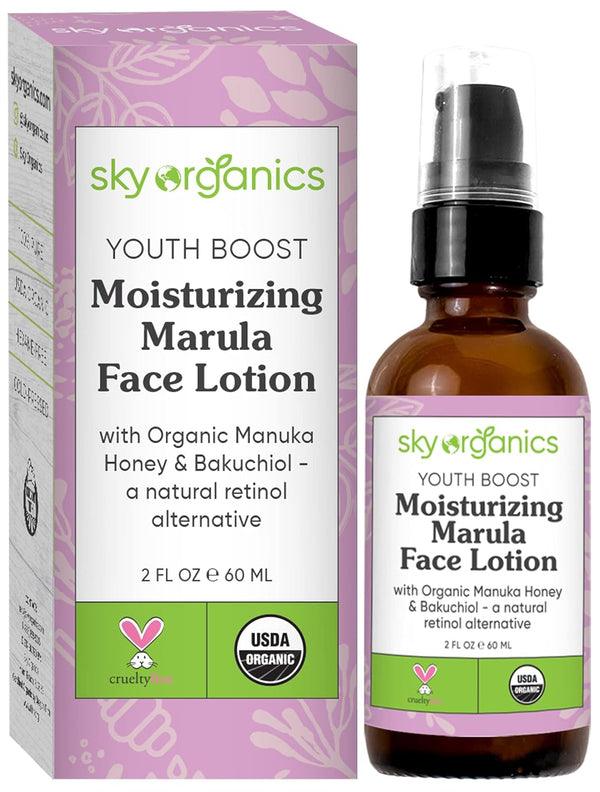Sky Organics Youth Boost Moisturizing Marula Face Lotion 2 fl.oz (60ml)