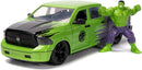Jada Marvel 1:24 Dodge Ram 1500 Die-Cast Car & 2.75" Incredible Hulk Figure, Toys for Kids and Adults