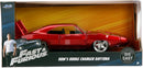 Jada Toys Fast & Furious Dom's Dodge Charger Daytona DIE-CAST Car, 1: 24 Scale Red