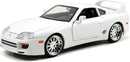 Jada Toys Fast & Furious 1:24 Brian's Toyota Supra Die-cast Car White, toys for kids and adults