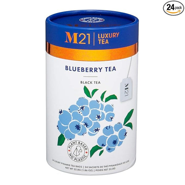 Metropolitan Tea M21 Luxury Blueberry Tea 24 Pyramid Bags