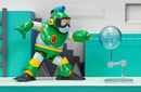 Jada Toys Mega Man Wave 3 Bubble Man Action Figure 1:12 Deluxe Scale 6" Tall, Fully Articulated, Collector Packaging