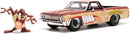 Looney Tunes 1:24 1967 Chevy El Camino Die-Cast Car & 2.75" Tasmanian Devil Figure, Toys for Kids and Adults