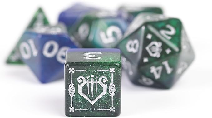 D&D Adventure Dice (Bard Class: Blue)