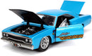 Jada Looney Tunes 1:24 1970 Plymouth Roadrunner Die-cast Car and 2.75"" Wile E. Coyote Figure, Toys for Kids and Adults