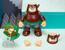 Jada Mega Man Wave 3 Wood Man Action Figure Toys – 1:12 Deluxe Scale – 6" Tall, Fully Articulated, Collector Packaging