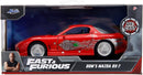 Jada Fast & Furious Mazda RX-7 1:32 Die-cast Car, Toys for Kids and Adults