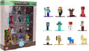 Jada Minecraft Nano Metalfigs Series 17 – Die-Cast Figure 12-Pack – Includes Steve, Alex, Diamond Armor Zombie & More Toys