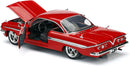 Jada Toys Fast & Furious 8 1:24 Diecast - Dom's Chevy Impala Vehicle, Red