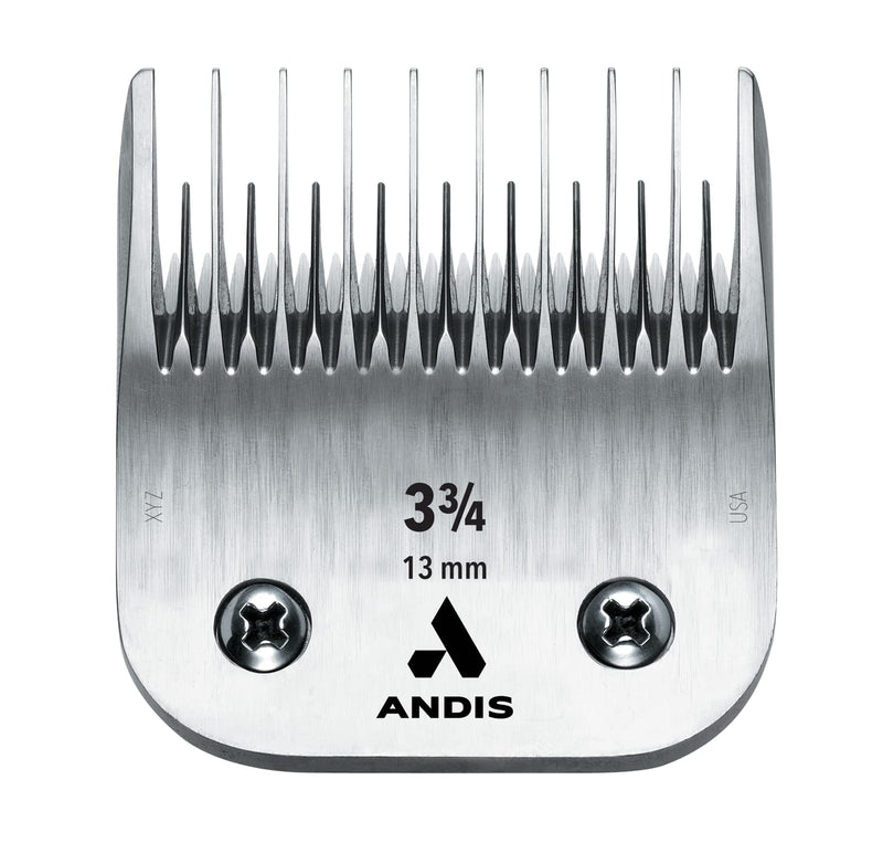Andis 64075 Ultra Edge Dog Clipper Blade - Constructed Of Carbonized Steel, Exclusive Hardening Process With Long-Lasting Sharp Edges, 1/50-Inch Cut Length - For Larger Animals, Size-30, Chrome
