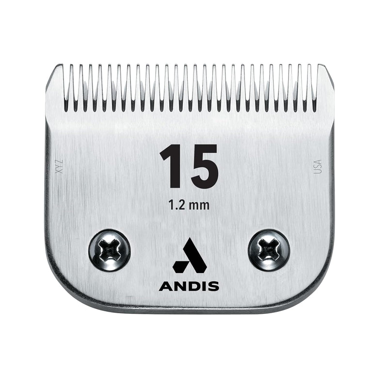 Andis 64075 Ultra Edge Dog Clipper Blade - Constructed Of Carbonized Steel, Exclusive Hardening Process With Long-Lasting Sharp Edges, 1/50-Inch Cut Length - For Larger Animals, Size-30, Chrome