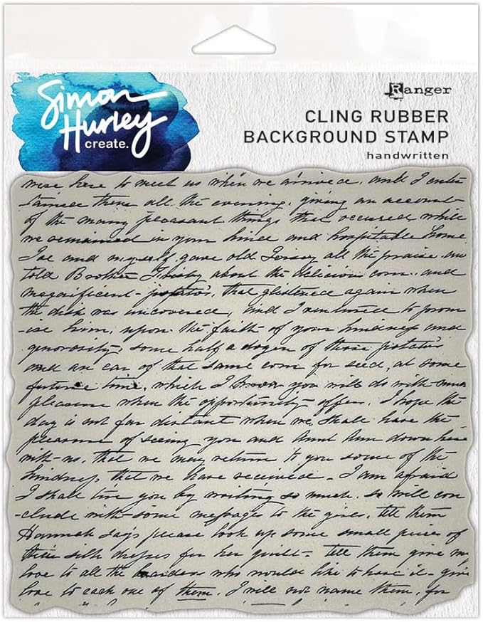 Handwritten Background Stamp by Simon Hurley